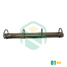 Ferragem de 4 argolas em D, 4D25/26 - 287MM