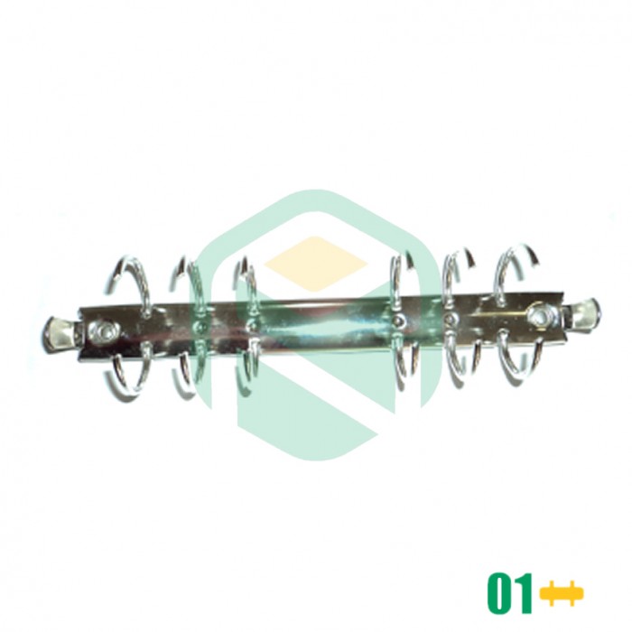 Ferragem de 6 argolas em R, 6R16/20 - 175MM