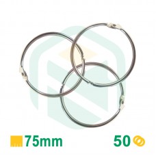 Argolas Articuladas 75mm - 50 Unid.