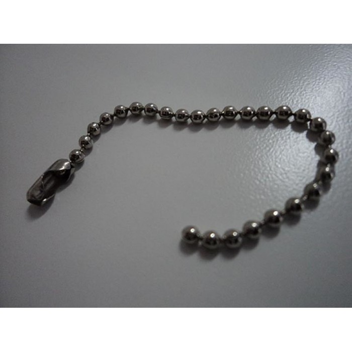 Corrente De Bolinha com Fecho - 3,5MM X 10CM - 10 Unid.
