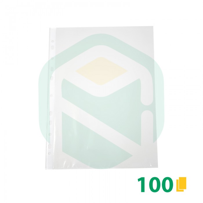 Saco Plastico A4 furação universal 11 Furos - 100 Unid.